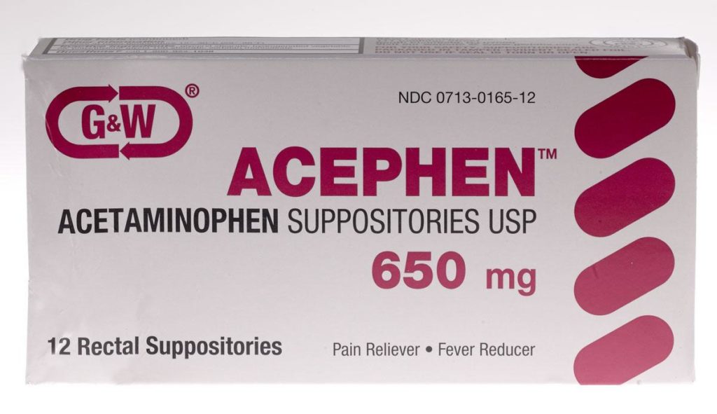 Acetaminophen PainFever Reducer SuppositoriesTaquechel Pharmacy