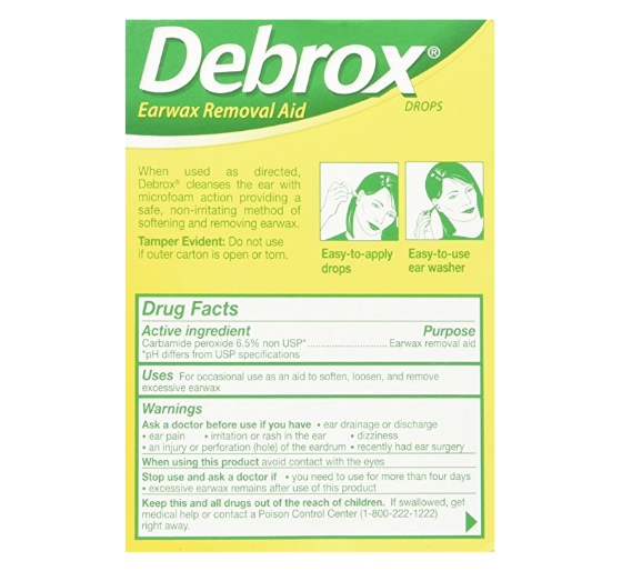 debrox ear wax removal kit instructions