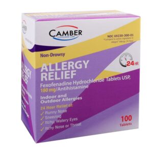 Allergy Relief Tablets Fexofenadine Hydrochloride 180mg