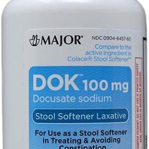 Major Docusate Sodium 100mg - 100 Softgels