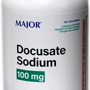 Major Docusate Sodium 100mg - 1000 Softgels