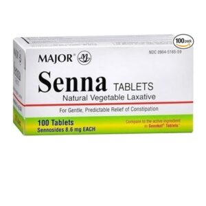 Major Senna 8.6mg 100 Tablets - Natural Laxative