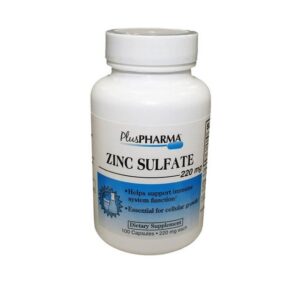 Plus Pharma Zinc Sulfate 220mg 100 Capsules - Essential Mineral Supplement