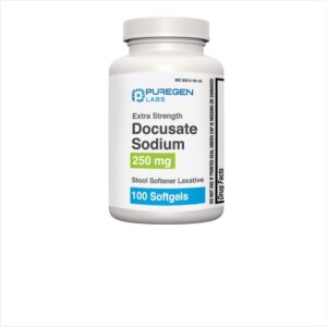 Puregen Docusate Sodium 250mg 100 Softgels - Product Image