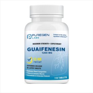 Puregen Mucus Relief Guaifenesin 1200mg 110 Tablets