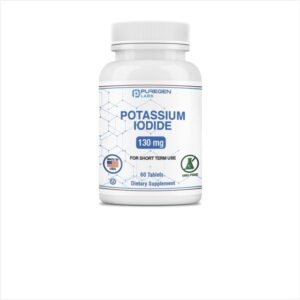 PUREGEN Potassium Iodide 130mg 60 Tablets - Bottle