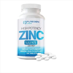 PUREGEN Zinc Sulfate Vitamins 220mg 100 Tablets