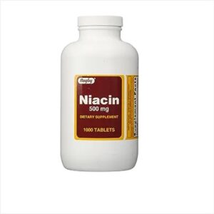 Rugby Niacin 500mg 1000 Tablets
