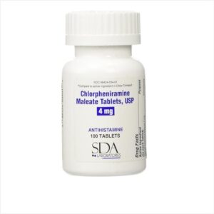 SDA Chlorpheniramine 4mg 100 Tablets