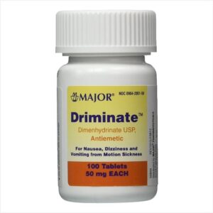 Major Driminate 50 mg 100 Tablets Bottle