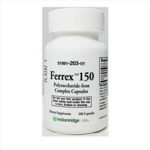 OHM Breckenridge Ferrex 150 Polysaccharide Iron Complex Bottle