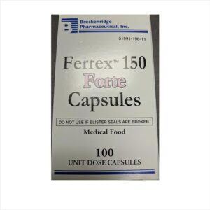 OHM Breckenridge Ferrex Forte 150 100 Capsules Bottle