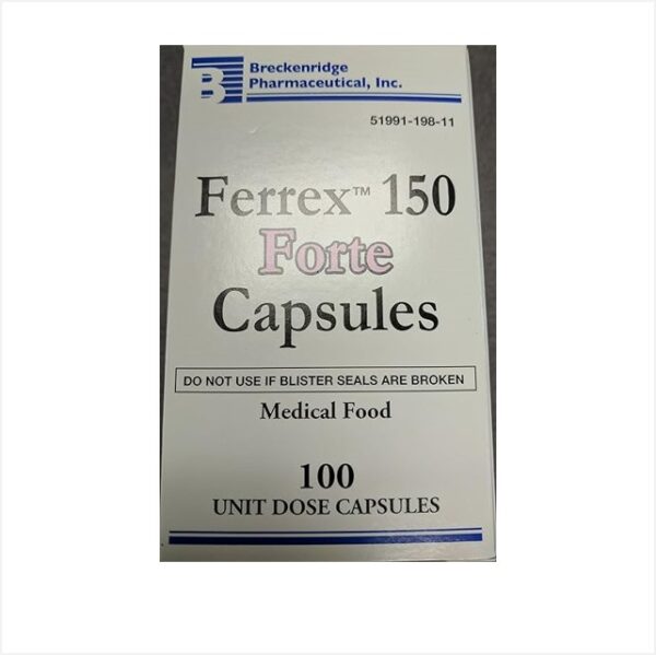 OHM Breckenridge Ferrex Forte 150 100 Capsules Bottle