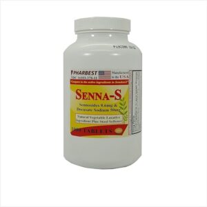 Pharbest Senna Plus 8.6mg/50mg Doc Sodium 1000 Tablets - Natural Laxative