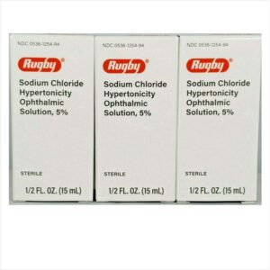 Rugby Sodium Chloride Ophthalmic Solution 5% 0.5oz/15ml Bottle